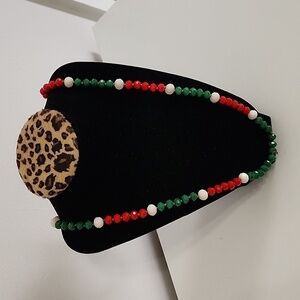 mexican colors beaded necklace